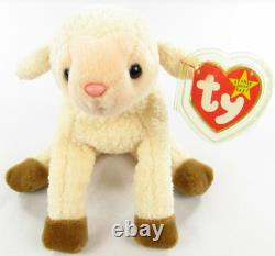 TY Beanie Baby Babies Ewey 1998 Plush Lamb Vintage Original First Edition MWMT