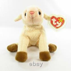 TY Beanie Baby Babies Ewey 1998 Plush Lamb Vintage Original First Edition MWMT