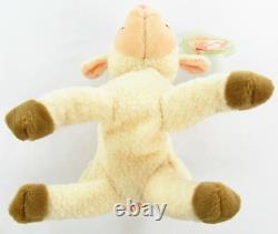 TY Beanie Baby Babies Ewey 1998 Plush Lamb Vintage Original First Edition MWMT