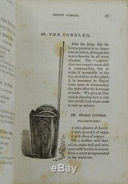 The Bar-Tenders Guide or How to Mix Drinks JERRY THOMAS First Edition 1st 1862