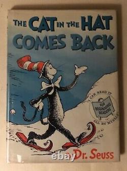 The Cat in the Hat Comes Back First Edition! By Dr Seuss with Dust Jacket