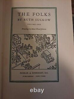 The Folks by Ruth Suckow 1934 Signed #171/150 First Edition