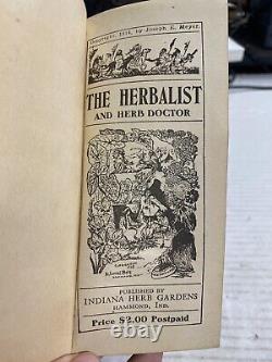 The Herbalist and Herb Doctor by Joseph E. Meyer 1918 FIRST EDITION RARE