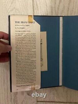 The Iron Giant Book First Edition 1968 Hardcover Ted Hughes Nadler Harper & Row