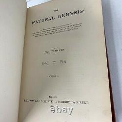 The Natural Genesis Gerald Massey First Edition Original 1883 Volume 1 & 2 Hard