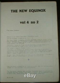 The New Equinox, Vol 4 No 2, Thelema, Occult, Aleister Crowley, Magick, 1979