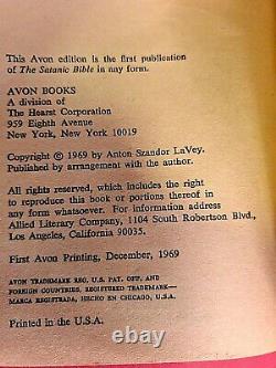 The Satanic Bible Signed by Anton Szandor LaVey SIGNED 1st Edition 1969