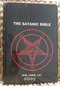 The Satanic Bible by Anton LaVey 1969 First Edition HB