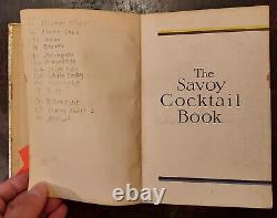 The Savoy Cocktail Book FIRST EDITION 1930 1st Printing Harry CRADDOCK