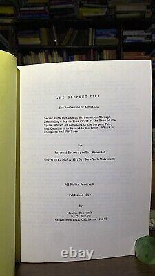 The Serpent Fire Raymond Bernard 1959 Occult Metaphysical