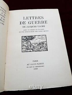 VACHE Lettres De Guerre FIRST EDITION Limited 1919 Surrealism RARE DADA Art