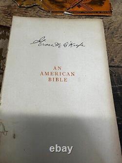 Vintage An American Bible 1918 Leather Bound First Edition Elebert Hubbard