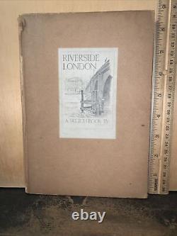 Vintage Book -Riverside London, A Sketchbook- By? Dorothy Woollard