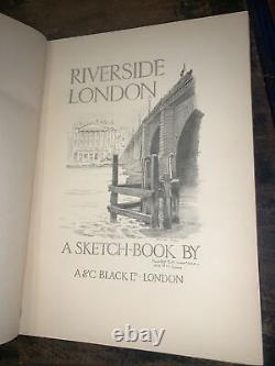 Vintage Book -Riverside London, A Sketchbook- By? Dorothy Woollard