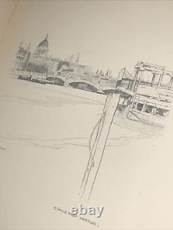 Vintage Book -Riverside London, A Sketchbook- By? Dorothy Woollard