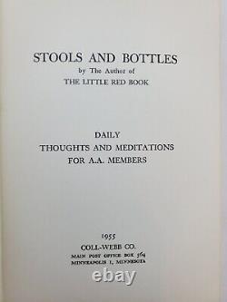Vintage First Edition- Stools And Bottles AA Book-1955