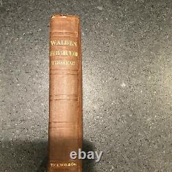 WALDEN or A Life in the Woods by Henry David Thoreau 1854 First Edition