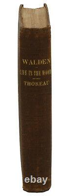 WALDEN or Life in the Woods by HENRY DAVID THOREAU First Edition 1854 1st