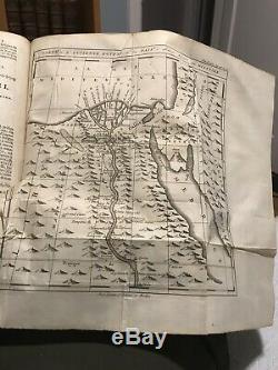 WORLD HISTORY 1700s 39 Ancient Books LEATHER SET MANY FOLDING MAPS Egypt Rome