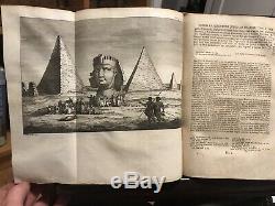 WORLD HISTORY 1700s 39 Ancient Books LEATHER SET MANY FOLDING MAPS Egypt Rome