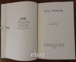 W. B. YEATS THE TOWER First Edition First Reprint March 1928