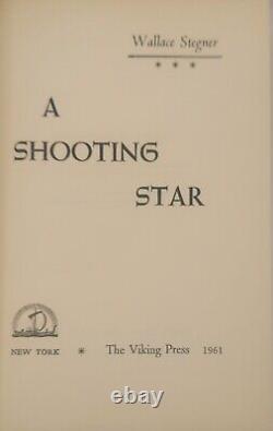 Wallace Stegner Shooting Star Signed First Edition