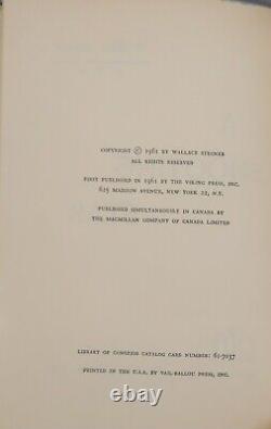 Wallace Stegner Shooting Star Signed First Edition