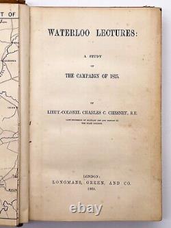 Waterloo Lectures 1868 FIRST EDITION Lieut. Colonel Charles CHESNEY