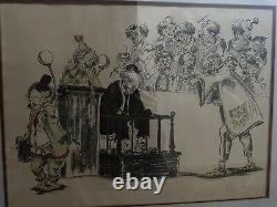 Wayne Howell Original Artwork SIGNED Numbered Jury Clowns RARE COLLECTIBLE COOL