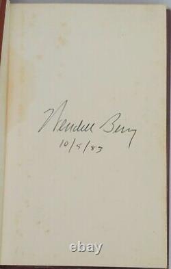 Wendell Berry A Continuous Harmony Signed First Edition