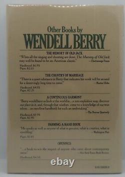 Wendell Berry Clearing Signed First Edition