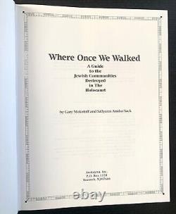 Where Once We Walked 1st Ed. 1991 Dj. Judaica / Holocaust