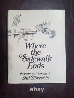 Where The Sidewalk Ends by Shel Silverstein 1974 hcdj FIRST EDITION Collectible