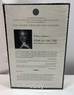 William Goldman's Which Lie Did I Tell the Signed First Edition Society Sealed