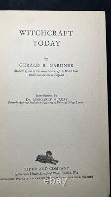Witchcraft Today Gerald Gardner First Edition (Wicca)