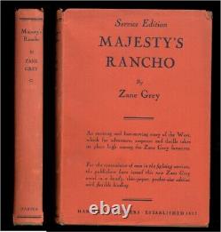 Zane Grey MAJESTY'S RANCHO 1938 1942 Stated 1st Ed SERVICE EDITION VARIANT w DJ