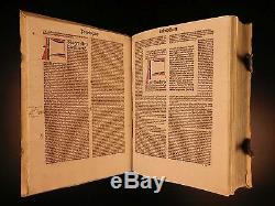 1486 Anton Koberger Incunables Sainte Bible Nuremberg Illustrated Lyra Commentaire