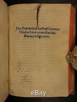 1492 + Bernard Bernard Silvestre De Clairvaux Incunable Médiévale Manuscrit