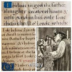 1505 Pre Coverdale Tyndale Anglais Bible Réforme Manuscrit Vélin Rare