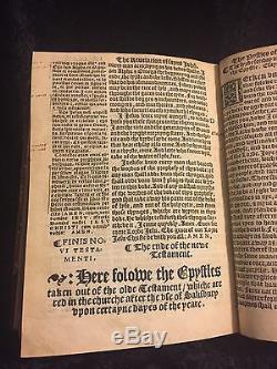 1538 William Tyndale Première Édition Nouveau Testament Complete Rare Bible