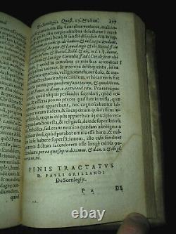 1592 De Sortilegiis & De Lamiis Grillandus Sorcellerie Extrêmement Rare