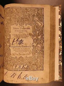 1597 Genève Bible & Nouveau Testament Ancien Apocryphes Grashop Bible Tableau Puritains