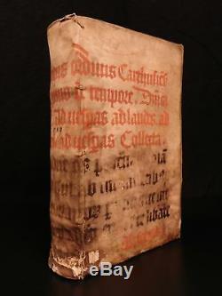 1598 Aristote Sur Les Plantes Scaliger Botanique Marburg Médiévale Manuscrit Binding