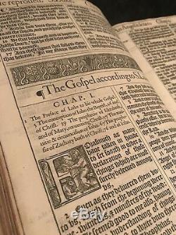 1611 Première Édition, Premier Numéro King James Bible Grand IL Rare Provenance Royal