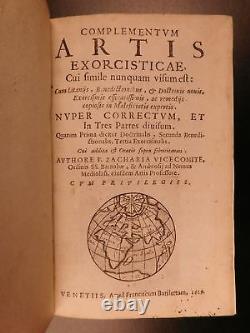 1619 Exorcism Manuel Satan Démon Possession Occulte Sorcellerie Zacharia Visconti