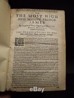 1630 King James Version Bible. 1er Quarto Ed. Imprimé À L'université De Cambridge