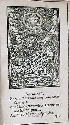 1634 Rare 1st-ed Apprendre À Vivre & Die + Antique Woodcuts King James Bible 1611