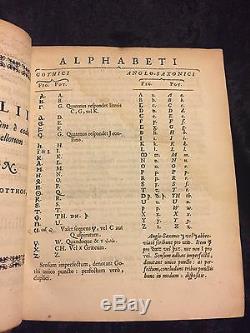 1665 Première Édition Gothique Bible Anglo-saxon Rare Old English Teutonique Lsg
