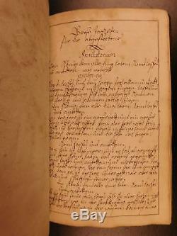 1751 Beau Manuscrit Handwritten Bible Allemande Psaumes Prières Illustration