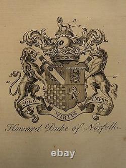1779 Arthur Collins Pairie D'angleterre Heraldry Coat Of Arms De Illustrated Set